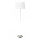 Helios Inox Φωτιστικό Δαπέδου με λευκό αμπαζούρ