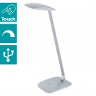 Cajero Led Φωτιστικό Γραφείου - 95694 EGLO Ασημί 
