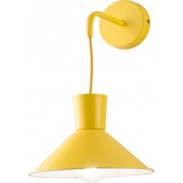 ELIO Απλίκα τοίχου της ONDALUCE  AP.ELIO/GIALLO - κίτρινο Ø 21cm