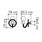 ROPE απλίκα τοίχου FAN EUROPE I-ROPE-AP1 - σχοινί