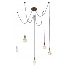 CORD Κρεμαστό Φωτιστικό Trio Lighting -Χαλκού αντικέ