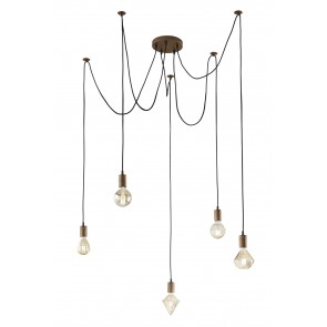 CORD Κρεμαστό Φωτιστικό Trio Lighting -Χαλκού αντικέ
