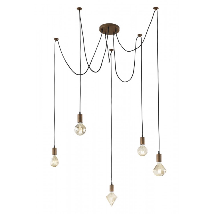 CORD Κρεμαστό Φωτιστικό Trio Lighting -Χαλκού αντικέ