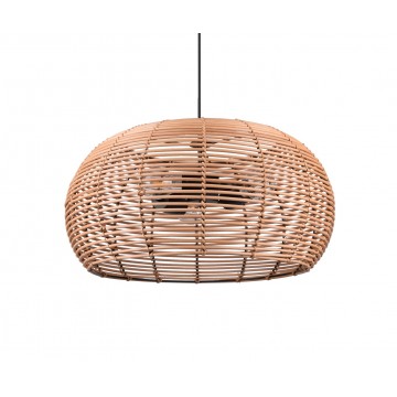 INGA Κρεμαστό φωτιστικό TRIO LIGHTING 312200336 τρίφωτο- Rattan ø 50cm