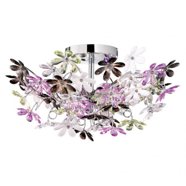 Φωτιστικό Οροφής Reality Lighting της συλλογής FLOWER Χρωμέ