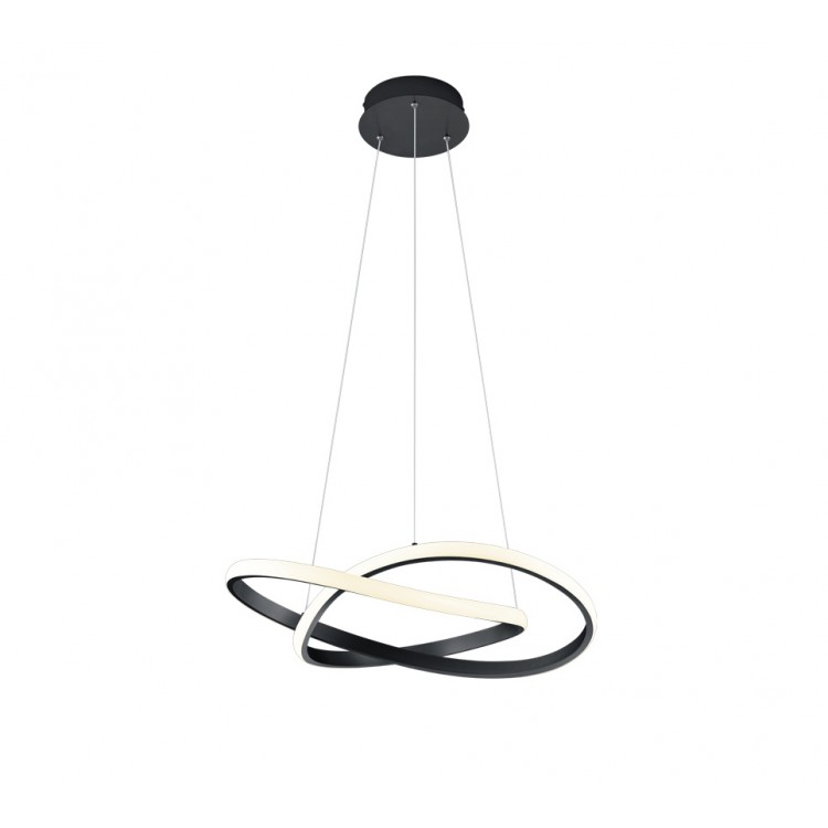 Κρεμαστό Φωτιστικό Reality Lighting της συλλογής COURSE Μαύρο ματ 3000K