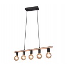 Κρεμαστό Φωτιστικό Reality Lighting της συλλογής EINAR Μαύρο ματ