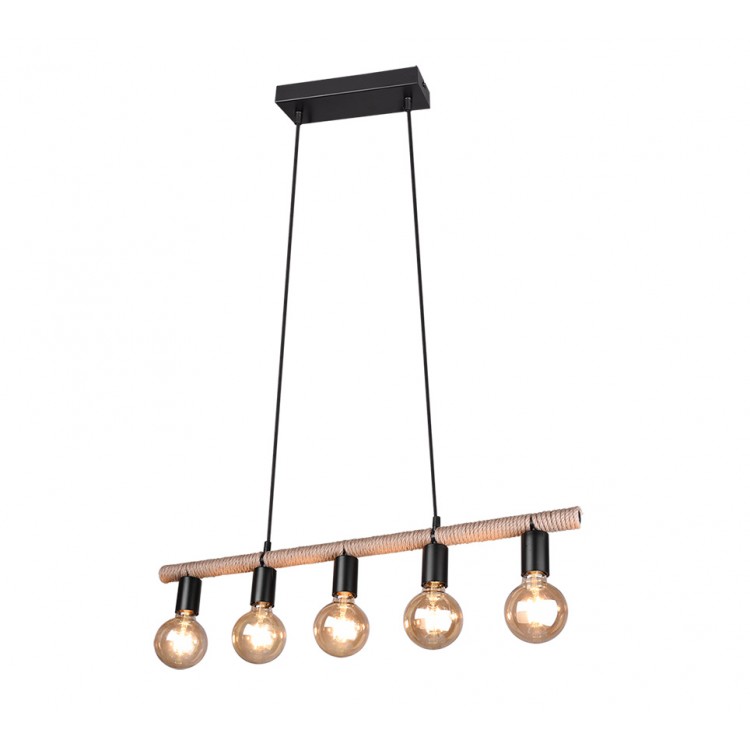 Κρεμαστό Φωτιστικό Reality Lighting της συλλογής EINAR Μαύρο ματ