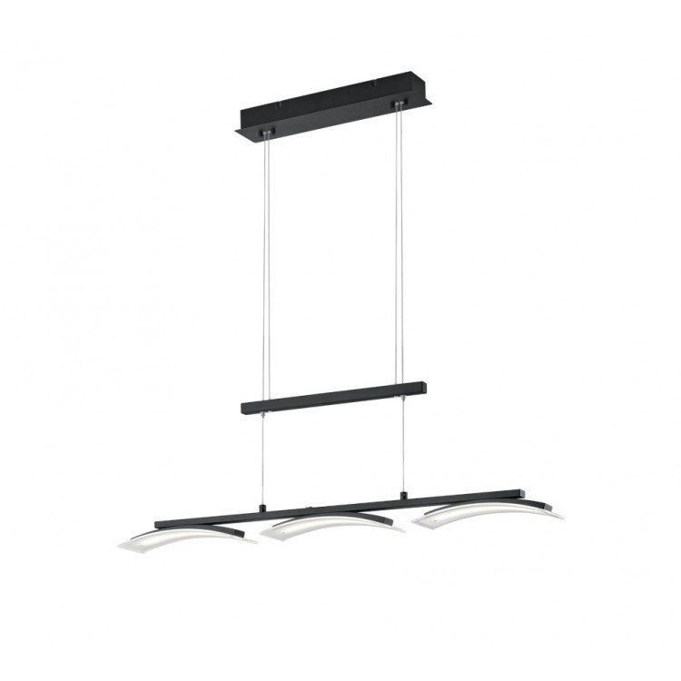 IKARIA Κρεμαστό Φωτιστικό Ράγα LED Reality Lighting Μαύρο ματ R32730332