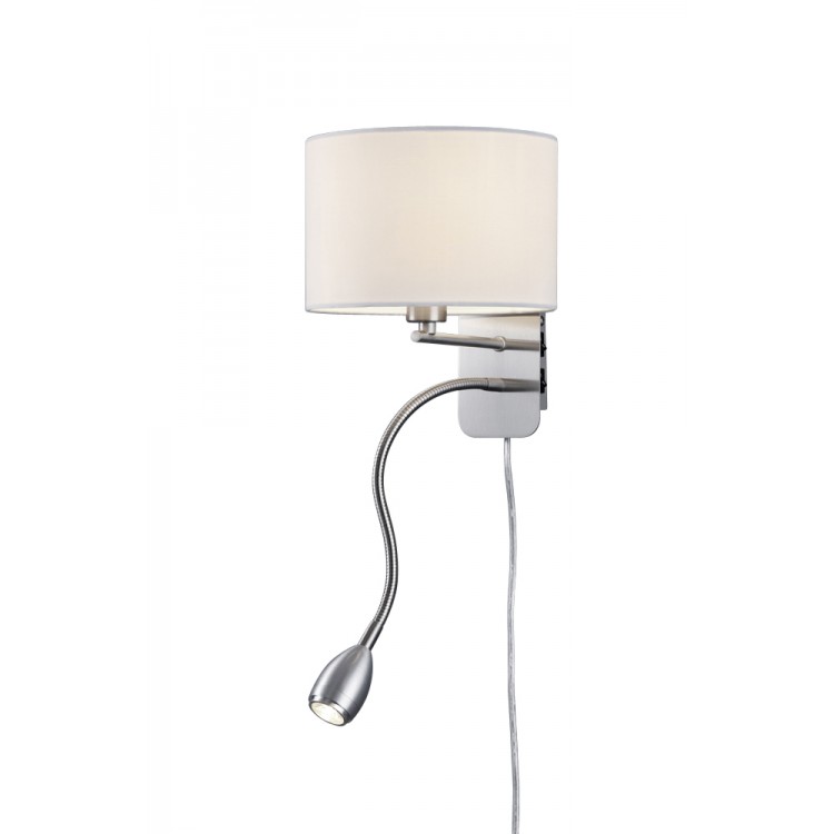 Απλίκες Τοίχου Trio Lighting της συλλογής HOTEL Νίκελ ματ