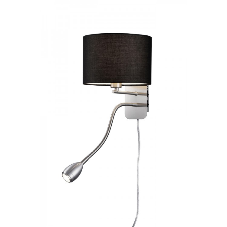 Απλίκες Τοίχου Trio Lighting της συλλογής HOTEL Νίκελ ματ