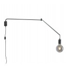 Απλίκες Τοίχου Trio Lighting της συλλογής LINE Μαύρο ματ
