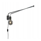 Απλίκες Τοίχου Trio Lighting της συλλογής LINE Μαύρο ματ