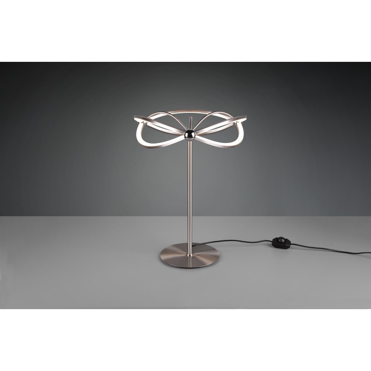 Επιτραπέζια φωτιστικά - Πορτατίφ Trio Lighting της συλλογής CHARIVARI Νίκελ ματ