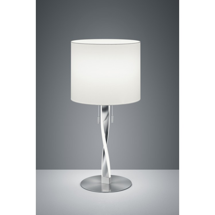 Επιτραπέζια φωτιστικά - Πορτατίφ Trio Lighting της συλλογής NANDOR Νίκελ ματ