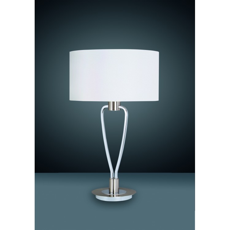 Επιτραπέζια φωτιστικά - Πορτατίφ Trio Lighting της συλλογής PARIS Νίκελ ματ