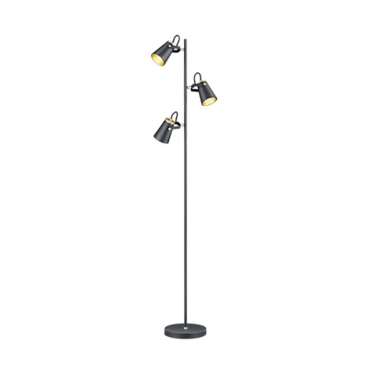 Φωτιστικά δαπέδου Trio Lighting της συλλογής EDWARD Μαύρο ματ