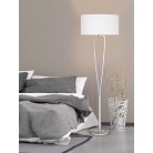 Φωτιστικά δαπέδου Trio Lighting της συλλογής PARIS Νίκελ ματ