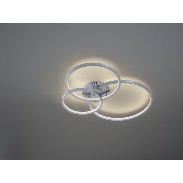 Φωτιστικό Οροφής Trio Lighting της συλλογής AARON Νίκελ ματ