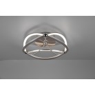Φωτιστικό Οροφής Trio Lighting της συλλογής CHARIVARI Νίκελ ματ