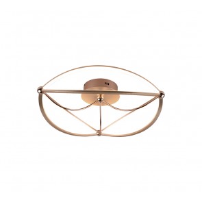 Φωτιστικό Οροφής Trio Lighting της συλλογής CHARIVARI Ορείχαλκου ματ