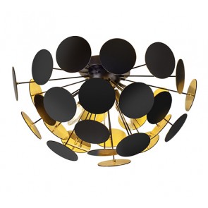 Φωτιστικό Οροφής Trio Lighting της συλλογής DISCALGO Μαύρο ματ
