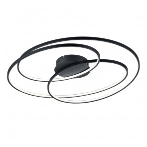 Φωτιστικό Οροφής Trio Lighting της συλλογής GALE Μαύρο ματ