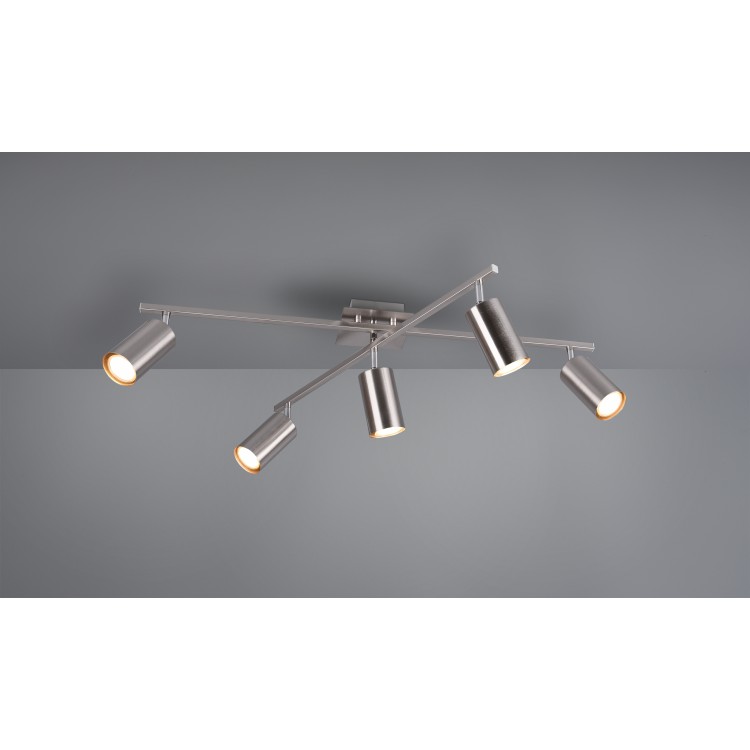 Φωτιστικό Οροφής Trio Lighting της συλλογής MARLEY Νίκελ ματ