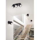 Φωτιστικό Οροφής Trio Lighting της συλλογής TAURUS Μαύρο ματ