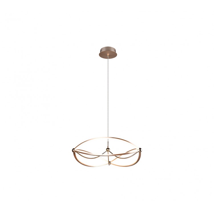 Κρεμαστό Φωτιστικό Trio Lighting της συλλογής CHARIVARI Ορείχαλκου ματ