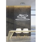 Κρεμαστό Φωτιστικό Trio Lighting της συλλογής DURBAN Νίκελ ματ