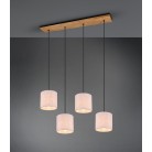 Κρεμαστό Φωτιστικό Trio Lighting της συλλογής ELMAU Νίκελ αντικέ