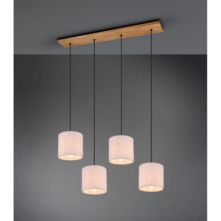 Κρεμαστό Φωτιστικό Trio Lighting της συλλογής ELMAU Νίκελ αντικέ