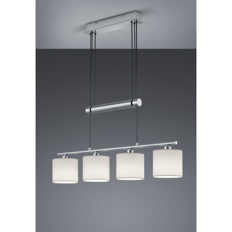 Κρεμαστό Φωτιστικό Trio Lighting της συλλογής GARDA Νίκελ ματ