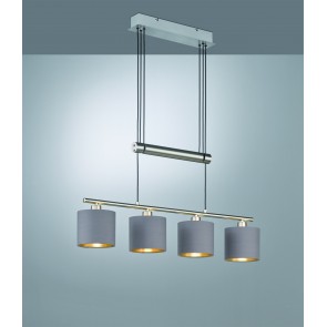 Κρεμαστό Φωτιστικό Trio Lighting της συλλογής GARDA Νίκελ ματ