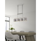 Κρεμαστό Φωτιστικό Trio Lighting της συλλογής GARDA Νίκελ ματ