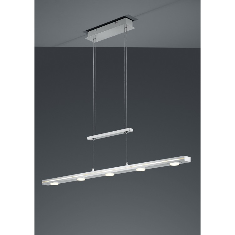 Κρεμαστό Φωτιστικό Trio Lighting της συλλογής LACAL Νίκελ ματ