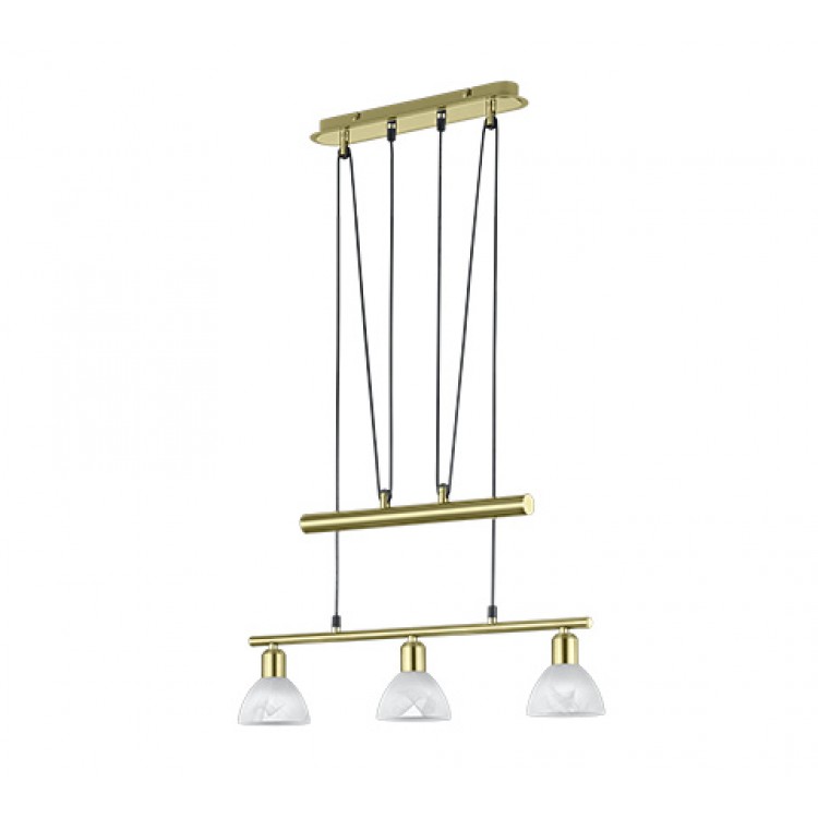 Κρεμαστό Φωτιστικό Trio Lighting της συλλογής LEVISTO Ορείχαλκου ματ