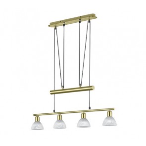 Κρεμαστό Φωτιστικό Trio Lighting της συλλογής LEVISTO Ορείχαλκου ματ