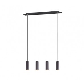 Κρεμαστό Φωτιστικό Trio Lighting της συλλογής MARLEY Μαύρο ματ