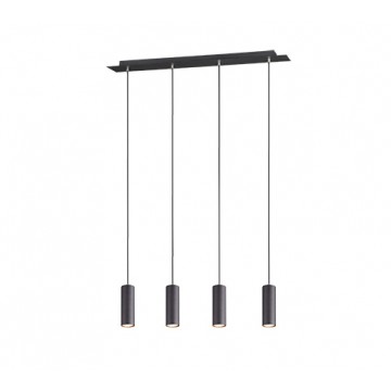 Κρεμαστό Φωτιστικό Trio Lighting της συλλογής MARLEY Μαύρο ματ