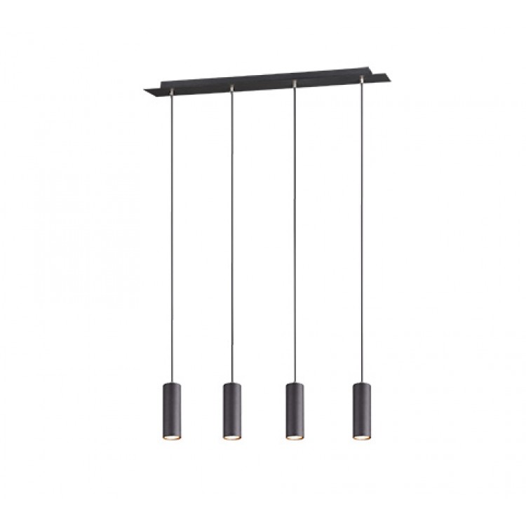 Κρεμαστό Φωτιστικό Trio Lighting της συλλογής MARLEY Μαύρο ματ