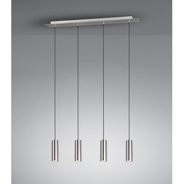 Κρεμαστό Φωτιστικό Trio Lighting της συλλογής MARLEY Νίκελ ματ