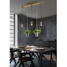 Κρεμαστό Φωτιστικό Trio Lighting της συλλογής PLANT Νίκελ αντικέ