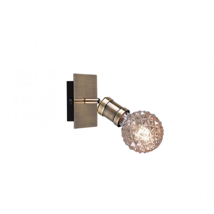 Σποτ Trio Lighting της συλλογής CARL παλαιωμένου Ορείχαλκου