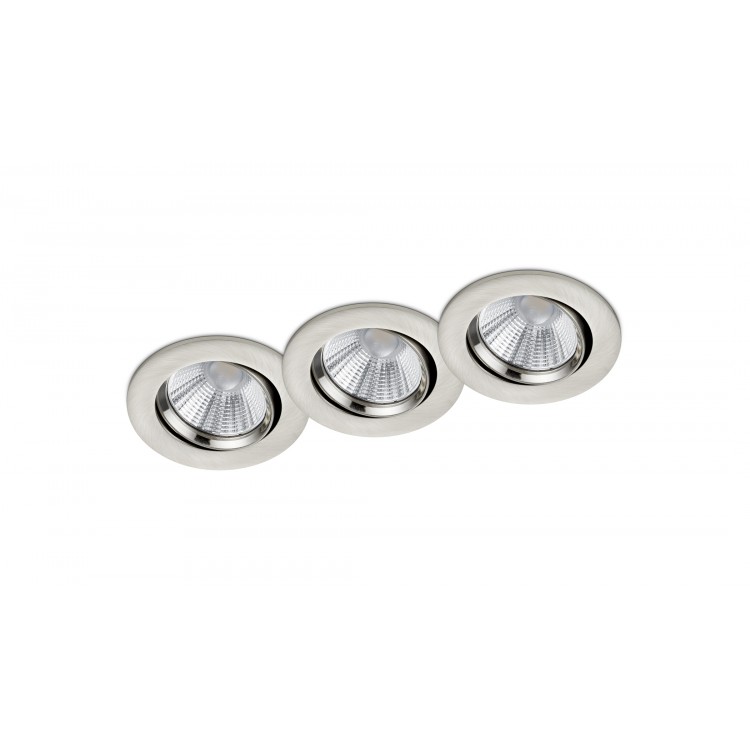 Χωνευτό Φωτιστικό Trio Lighting της συλλογής PAMIR Νίκελ ματ