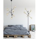 Φωτιστικό Δαπέδου Trio Lighting Cross Μαύρο Ματ με Χρυσό Ματ 