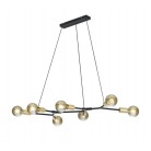 Κρεμαστό Φωτιστικό Ράγα Trio Lighting Cross Μαύρο Ματ με Χρυσό Ματ