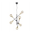 Κρεμαστό Φωτιστικό Trio Lighting Cross Μαύρο Ματ με Χρυσό Ματ 