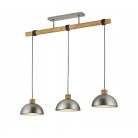 Κρεμαστό Φωτιστικό Vintage Trio Lighting Delhi Νίκελ Αντικέ   